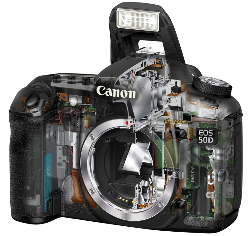Illustration for article titled Canon EOS 50D Official: 15-Megapixel Prosumer DSLR Is First With Digic 4 Processor